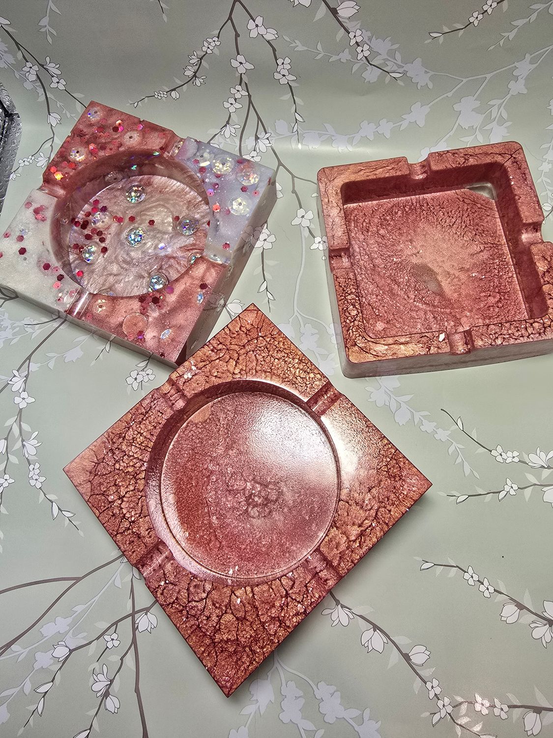 Rose Gold Square Trays