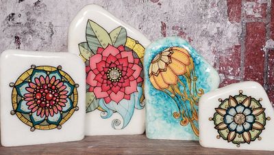Painted stones