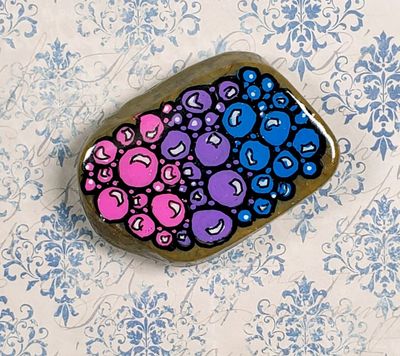 Bi flag bubble magnet