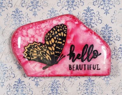 Hello beautiful butterfly magnet