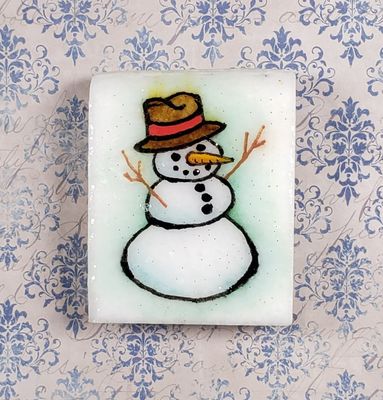 Happy little snowguy