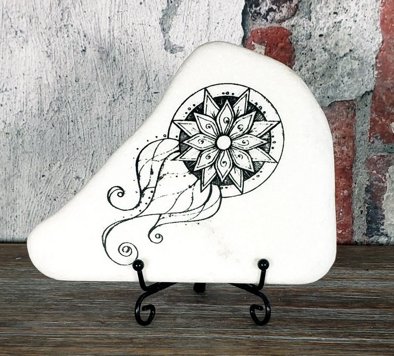 Star mandala with a tail