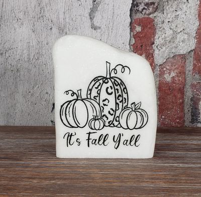 Halloween/Fall engraved Santorini stones