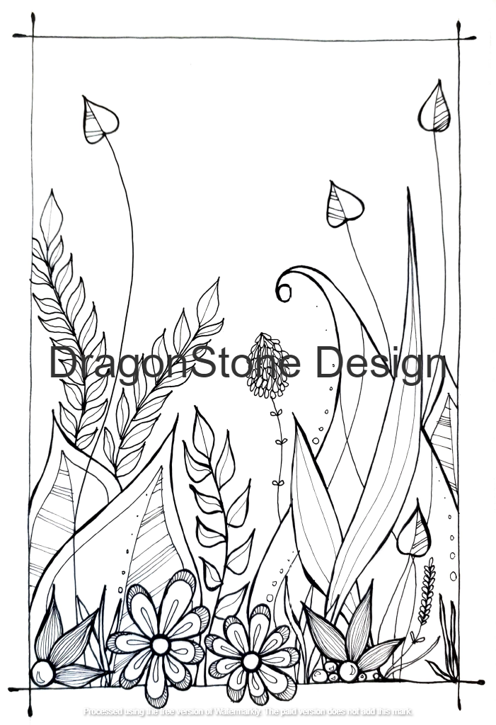 Leaves in a frame