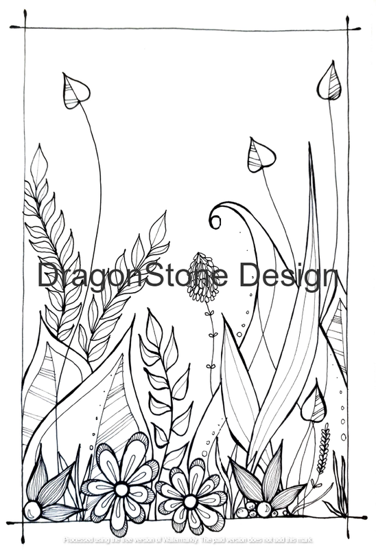 Leaves in a frame