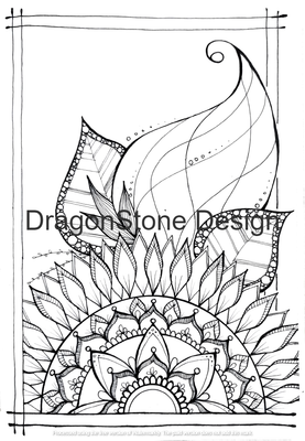 Mandala swirls falling