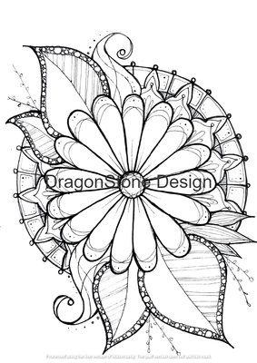 Daisy centered mandala