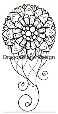 Bubble centered mandala