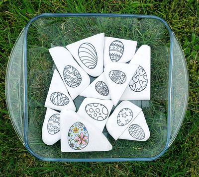 Laser-Engraved Easter Egg Stone Set (12-Pack)