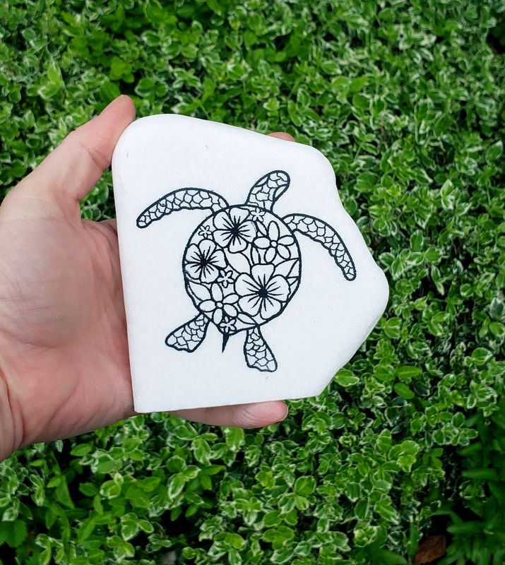 Sacred Shell Turtle Stone