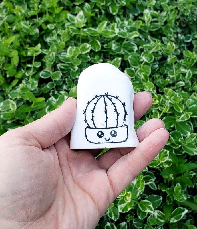 Stuck on You&quot; – Smiling Cactus Santorini Stone