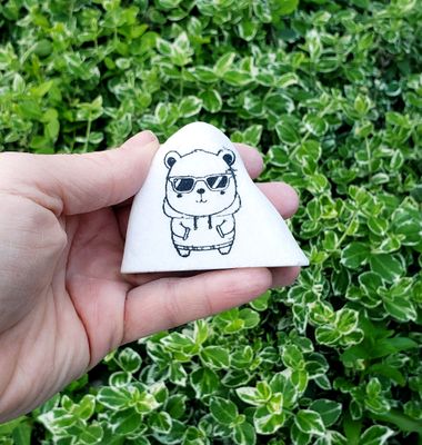 ​&quot;Too Cool Capy&quot; – Chill Capybara Santorini Stone