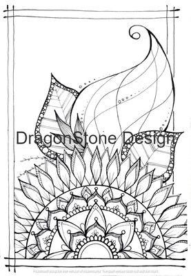 Mandala swirls falling