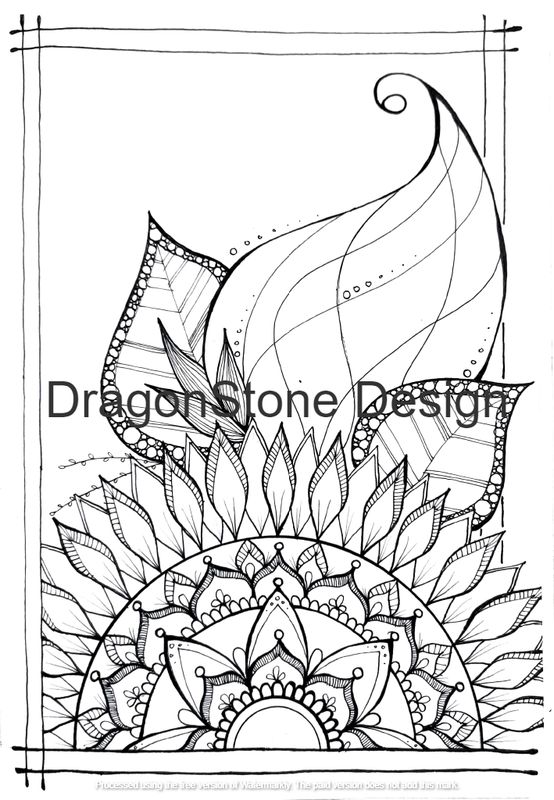 Mandala swirls falling