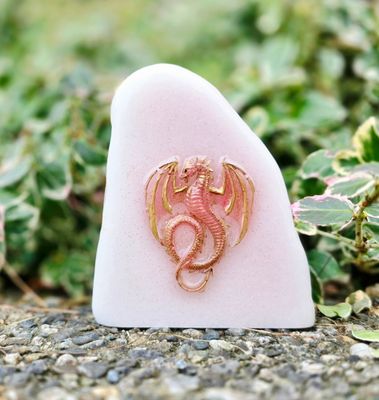 Rose Quartz Dragon Stone