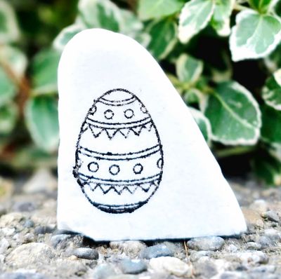 Party Stripe Easter Egg