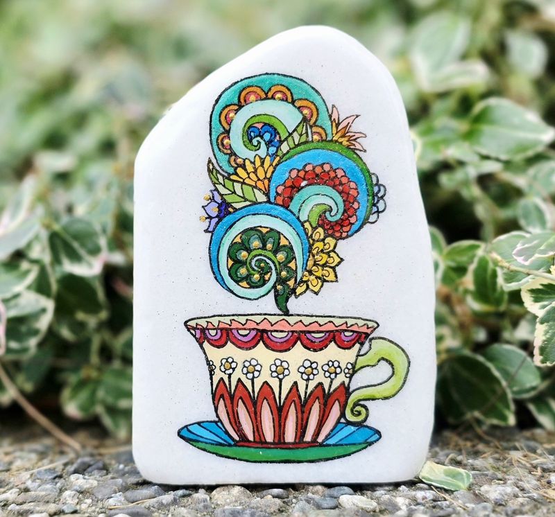 ​Steaming Mandala Teacup