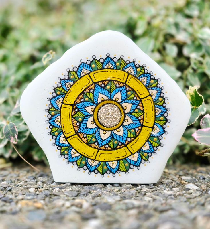 ​Blue, Gold &amp; Green Mandala