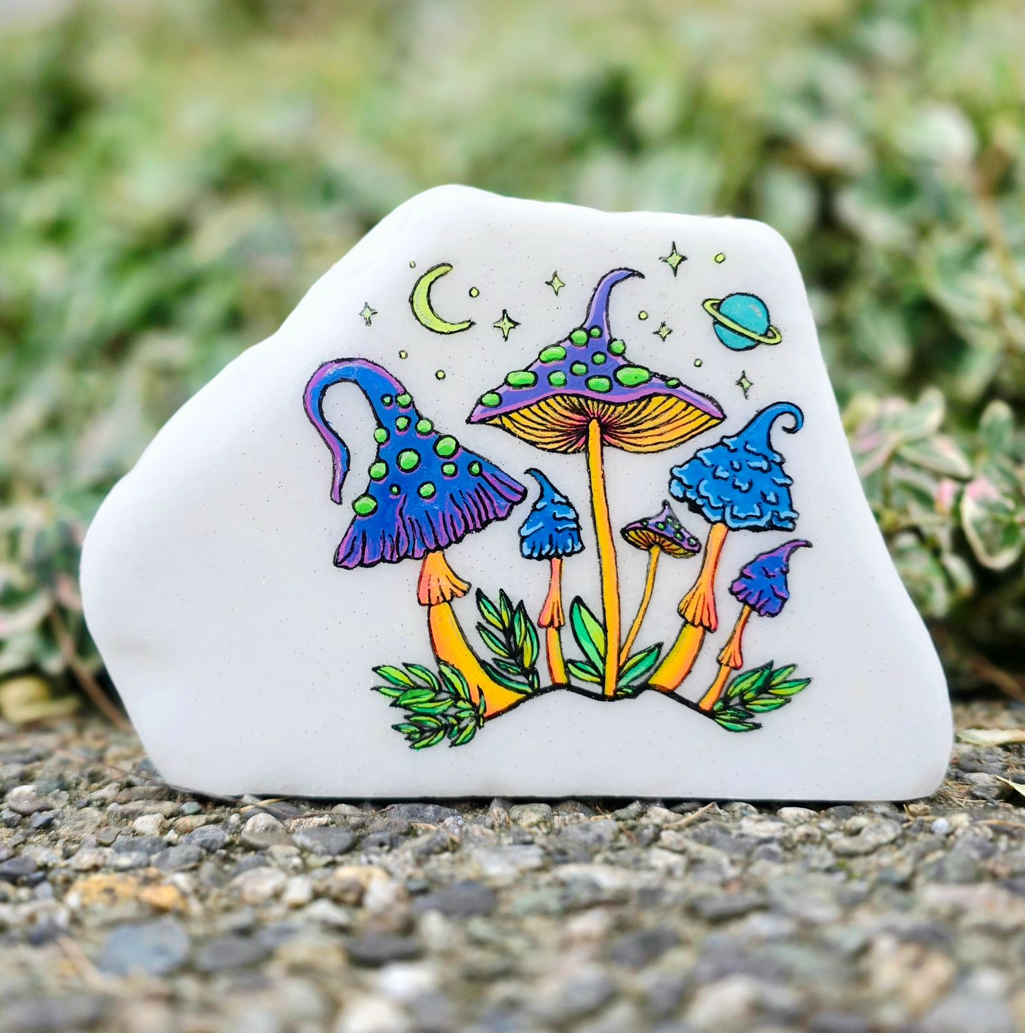 ​Neon Cosmic Mushrooms