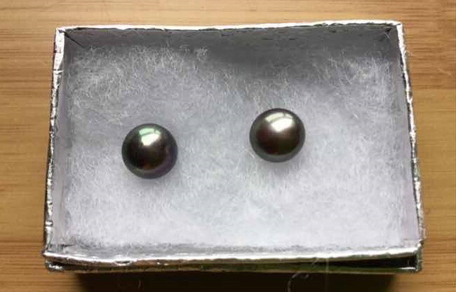 Sterling Silver Peacock Freshwater Pearl Earrings