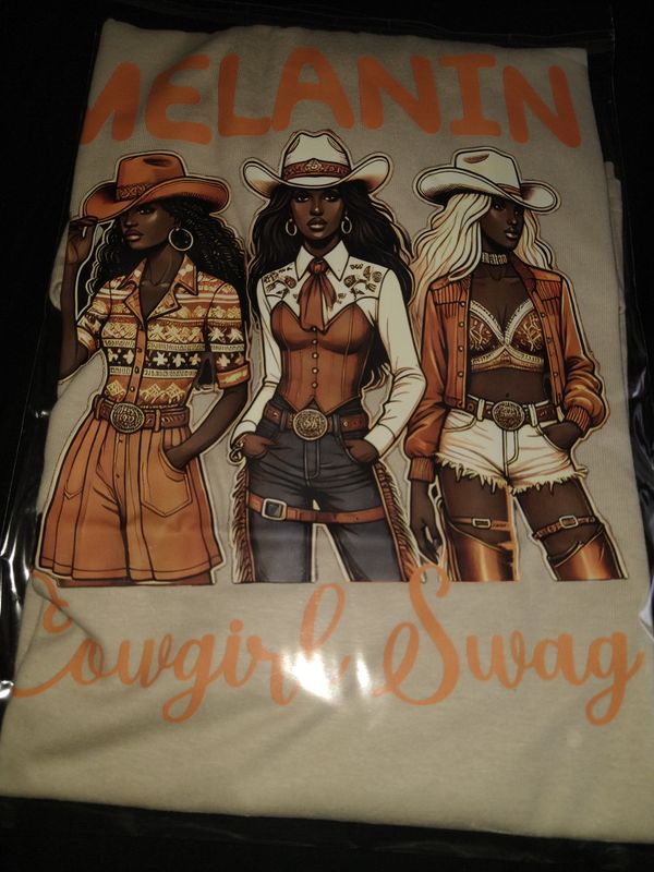 Melanin Cowgirl Swagg T Shirt