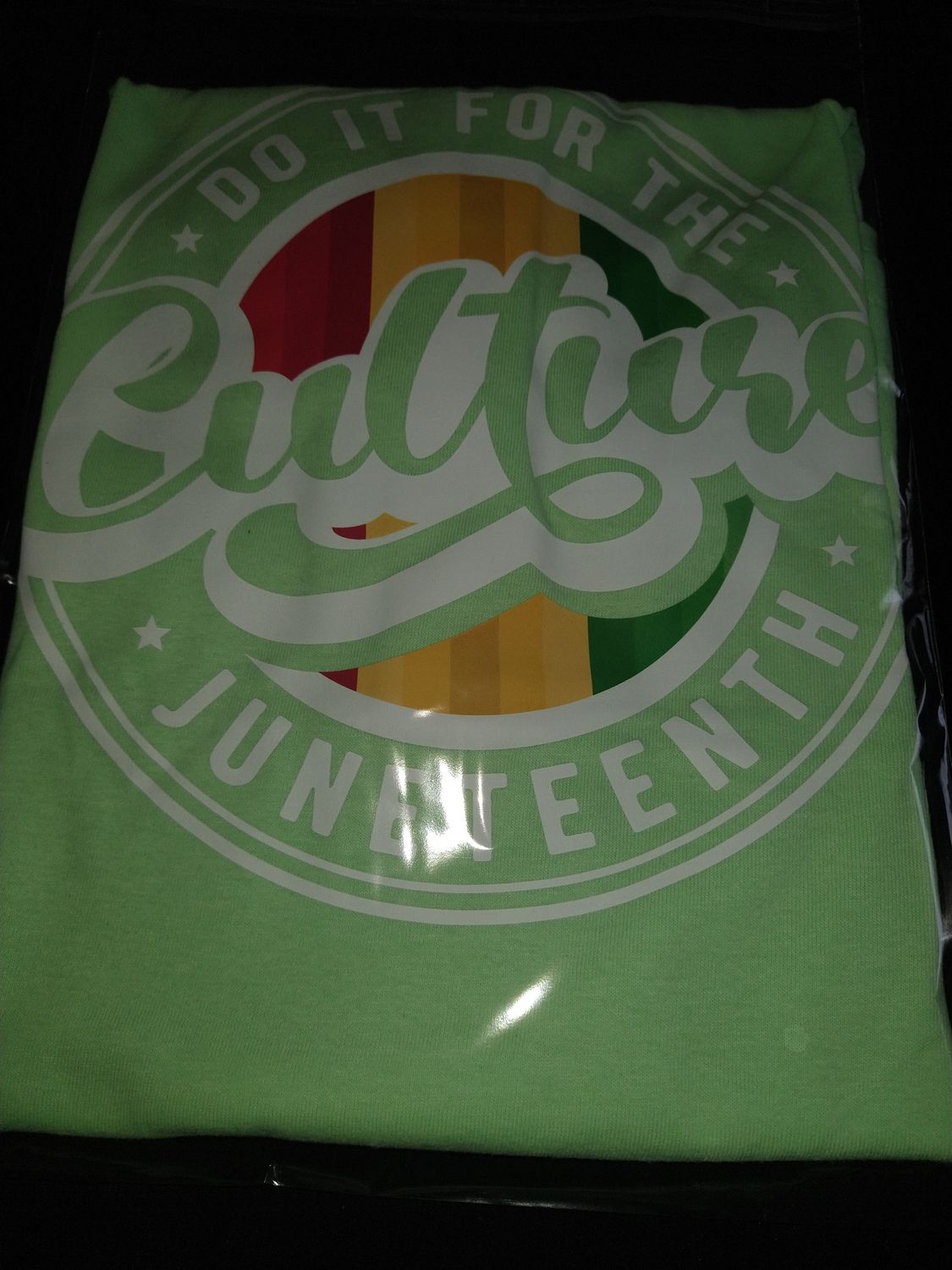 Juneteenth T Shirt (lime green)