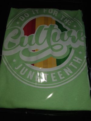 Juneteenth T Shirt (lime green)