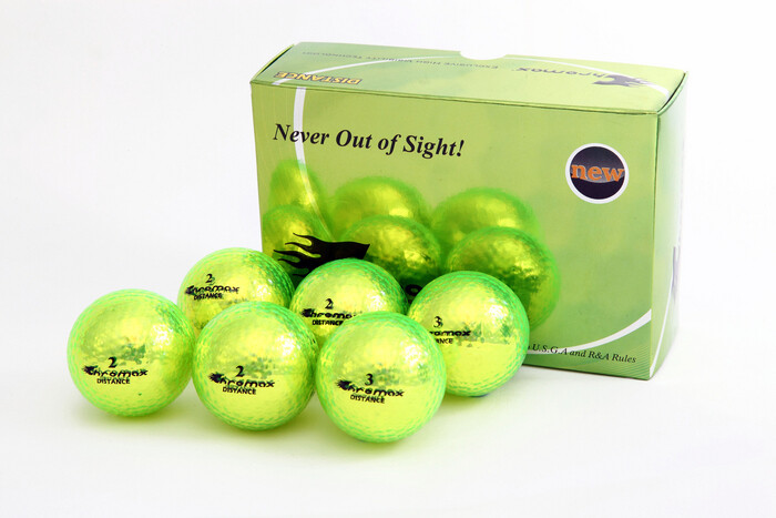 Green Neon Golf Balls - Chromax Distance Half Dozen