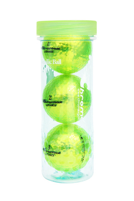 Green Golf Balls - Chromax Distance 3 Ball Tube