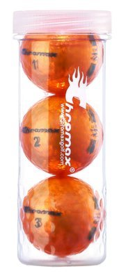 Chromax® Colored Orange Golf Balls - Metallic M5 3 Ball Tube