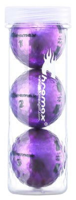 Chromax® Colored Purple Golf Balls - Metallic M5 3 Ball Tube