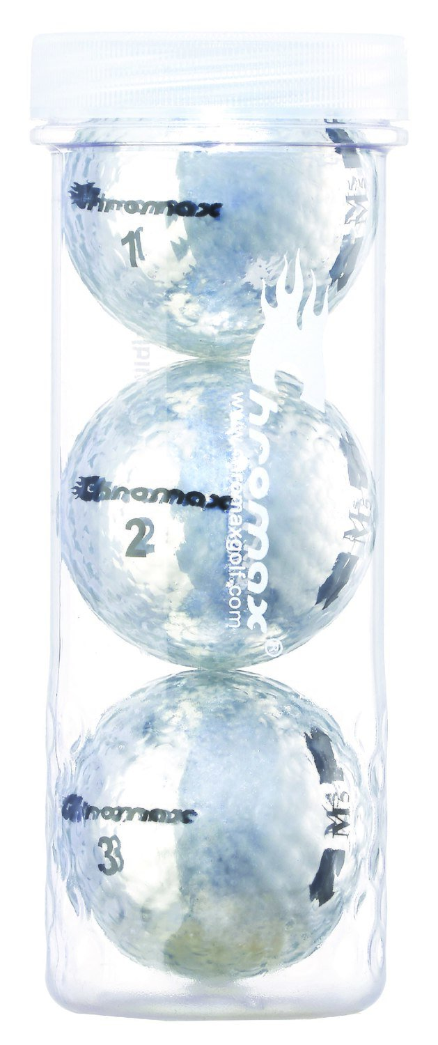 Chromax® Colored Silver Golf Balls - Metallic M5 3 Ball Tube