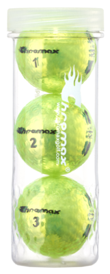 Chromax® Colored Green Neon Golf Balls - Metallic M5 3 Ball Tube