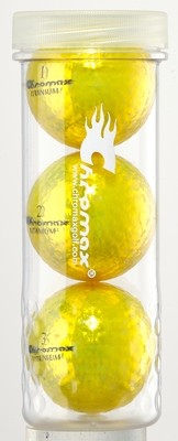 Yellow Golf Balls - Chromax M1x 3 Ball Tube Yellow Golf Balls - Chromax M1x 3 Ball Tube
