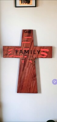 Introducing our unique Wooden Cross with a Touch of History!