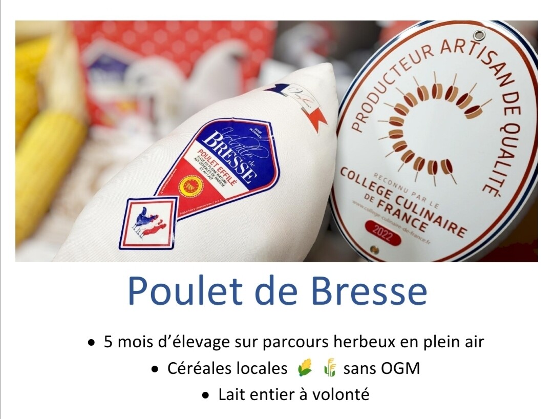 Poulet de Bresse AOP &quot;Roulé&quot; 3.6 kg