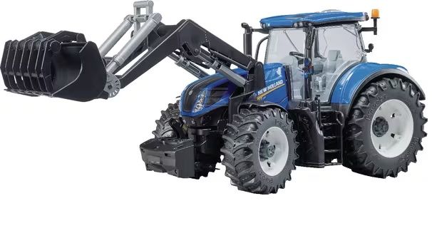TRACTOR JUGUETE NEW HOLLAND T 7.315 CON PALA