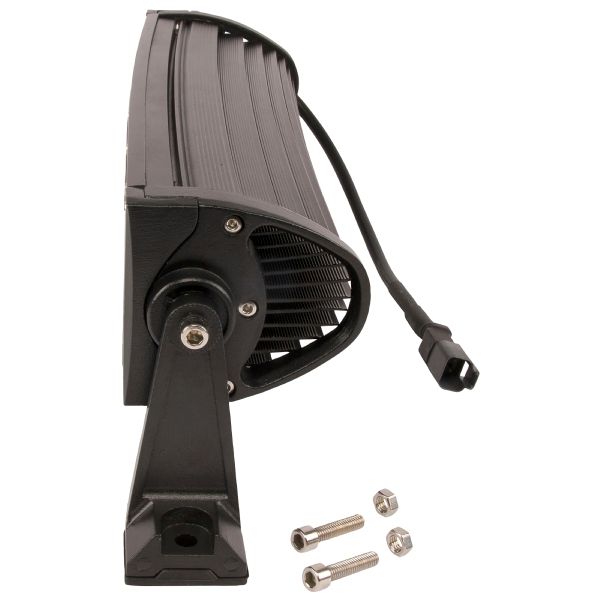 LA10308 Barra de luces de trabajo LED, 72W, 6120 lm, rectangular, 12 / 24V, luz blanca, 351,6 x 79,5 mm, terminal Deutsch, combinada, curva, 24 LED, Kramp