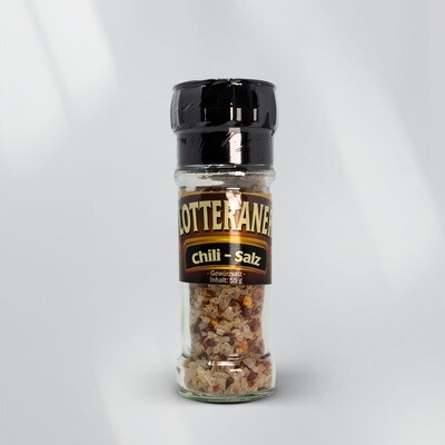 Chilisalz in der Gewürzmühle