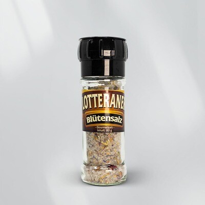 Blütensalz in der Gewürzmühle Blütensalz in der Gewürzmühle