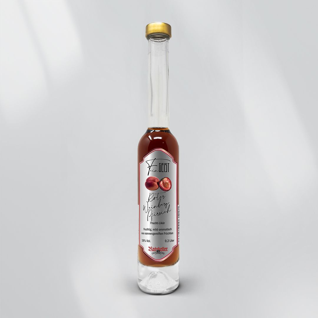 Roter Weinberg Pfirsich Frucht-Likör (0,2 L)