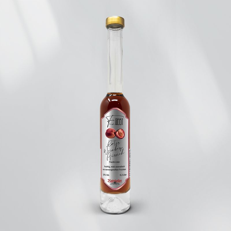 Roter Weinberg Pfirsich Frucht-Likör (0,2 L)