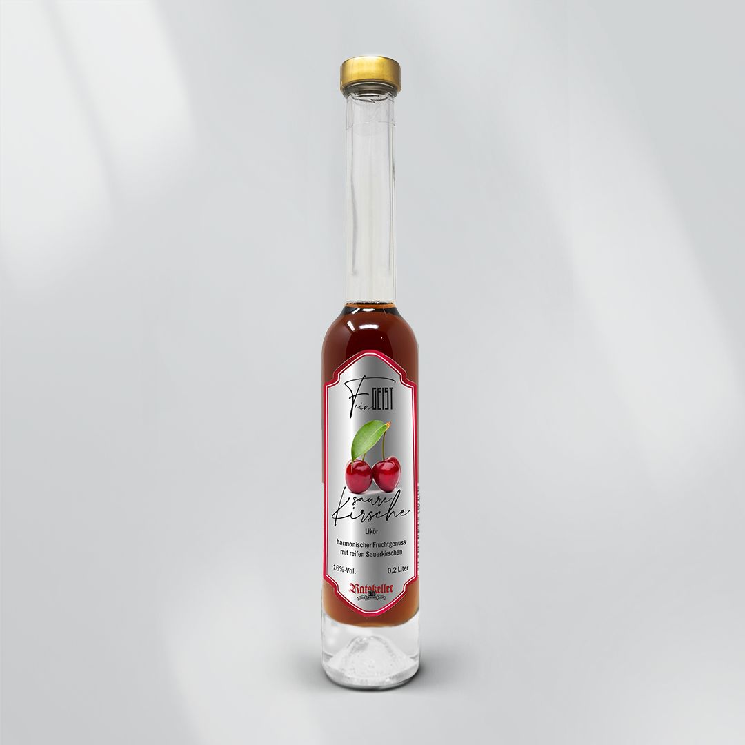 Saure Kirsche Likör (0,2 L)
