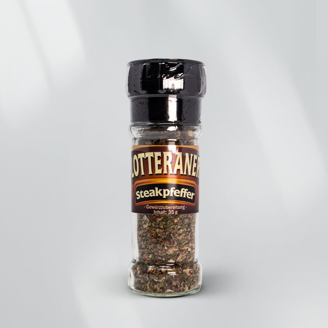 Steakpfeffer in der Gewürzmühle