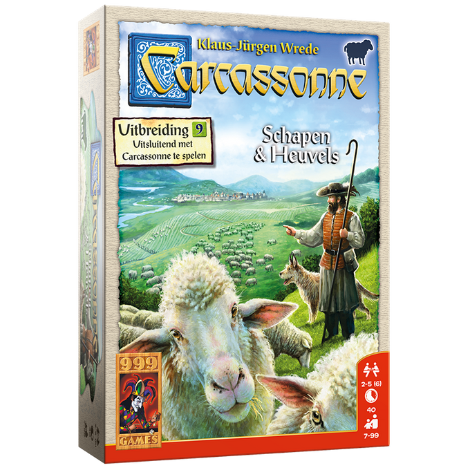 Carcassonne schapen en heuvels