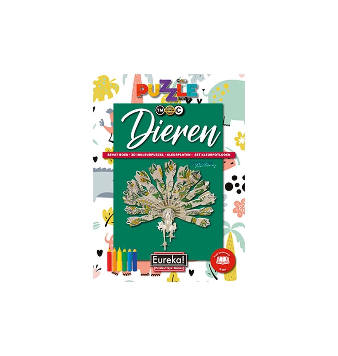 3D Kleur- Puzzelboek - Dieren
