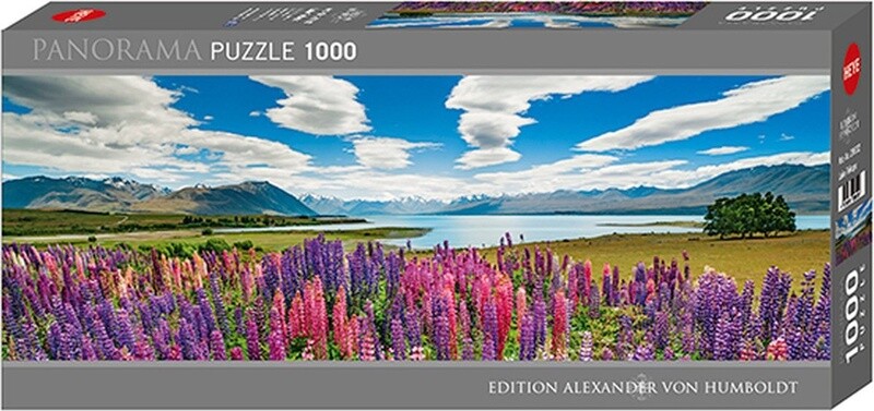 Puzzel Panorama Lake Tepako 1000 stukjes