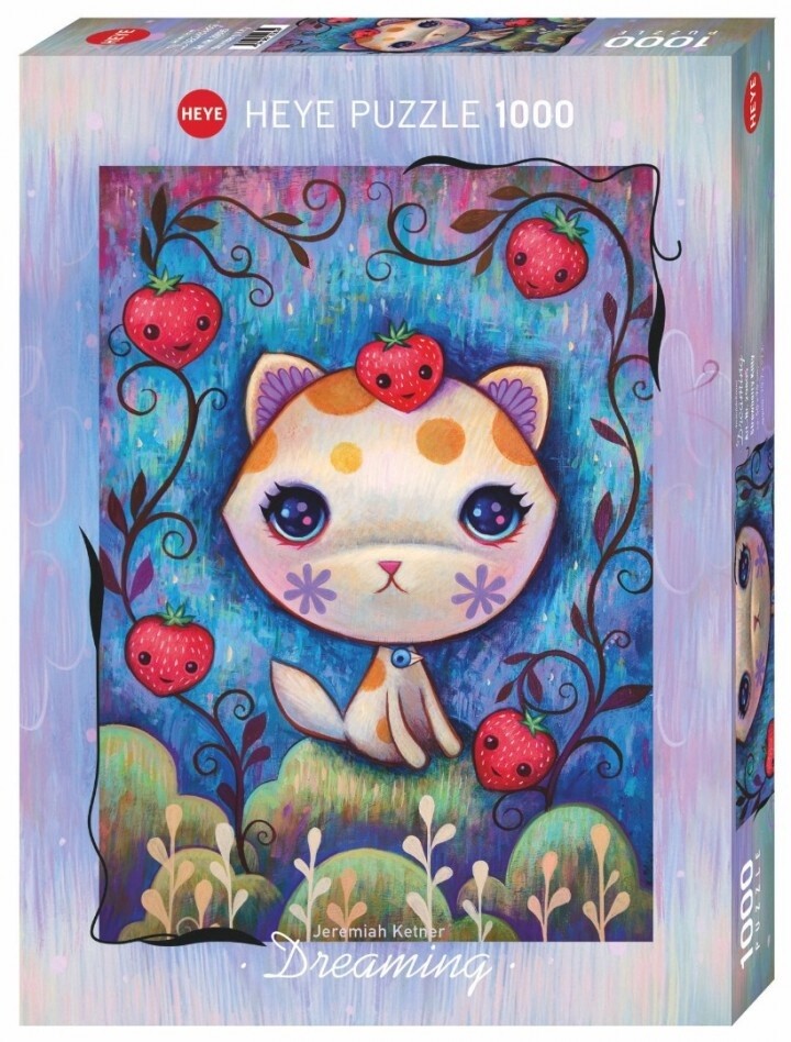 Puzzel Dreaming  Strawberry Kitty 1000 stukjes