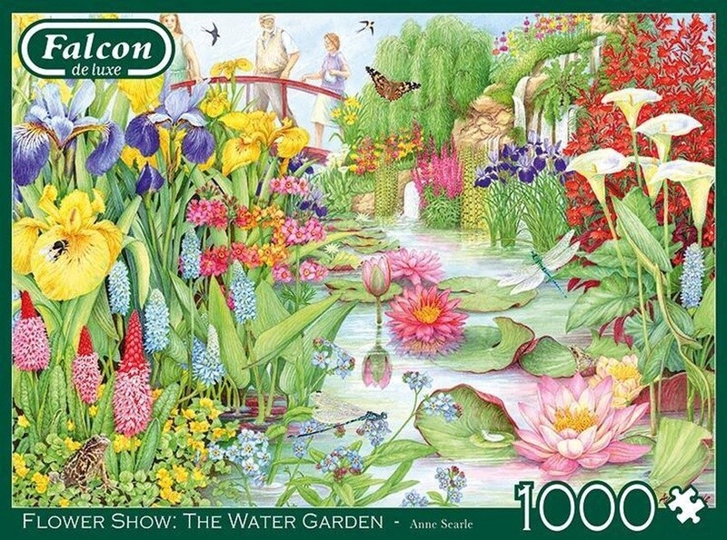 Puzzel Falcon -  The Flower Show: The Water Garden 1000 stukjes