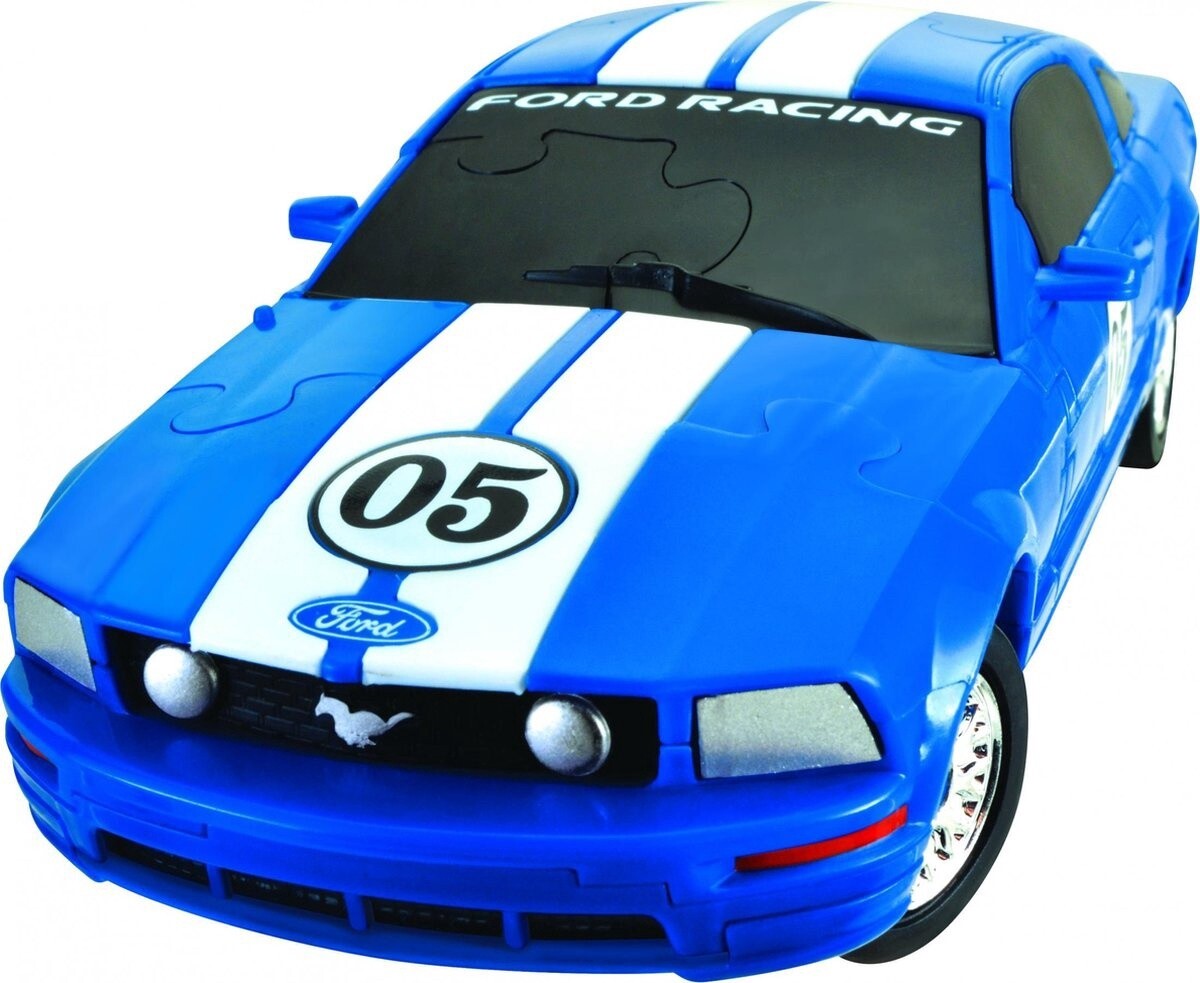 3D puzzel Ford Mustang FR500C 1:32 Blue - 66 stukjes